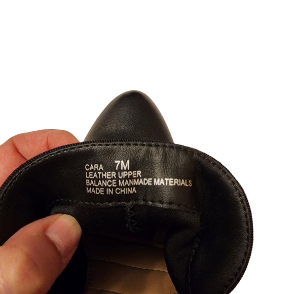 Me Too Cara Black Leather Heels Womens 7 - Picture 10 of 10